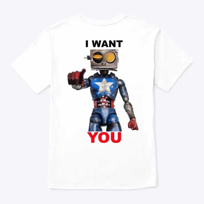 CAP's "I WANT YOU" reversed tee